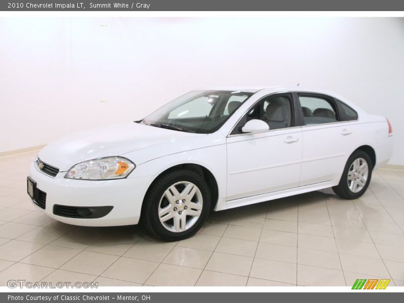 Summit White / Gray 2010 Chevrolet Impala LT