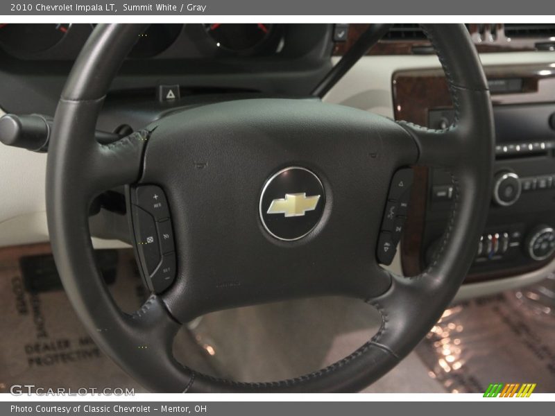 Summit White / Gray 2010 Chevrolet Impala LT