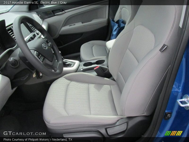 Electric Blue / Gray 2017 Hyundai Elantra SE