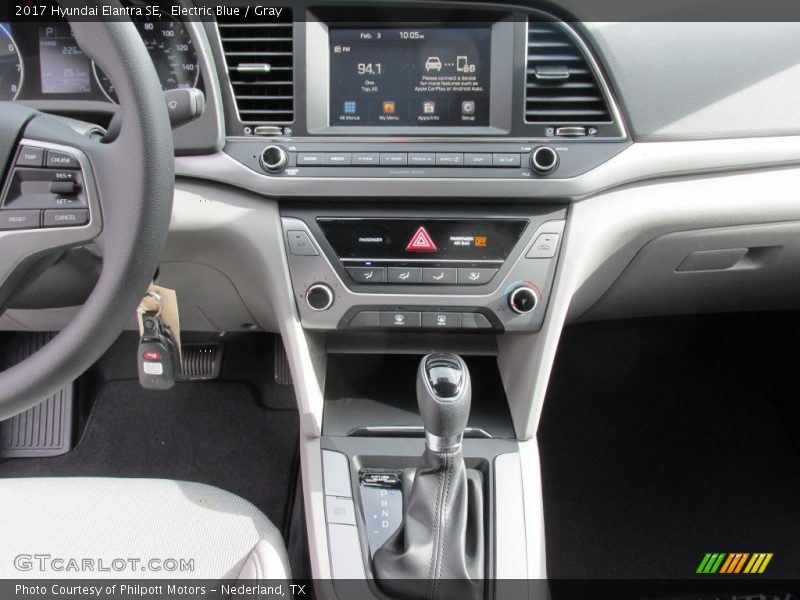 Electric Blue / Gray 2017 Hyundai Elantra SE