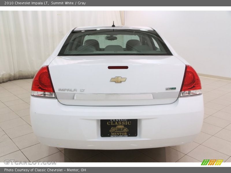 Summit White / Gray 2010 Chevrolet Impala LT