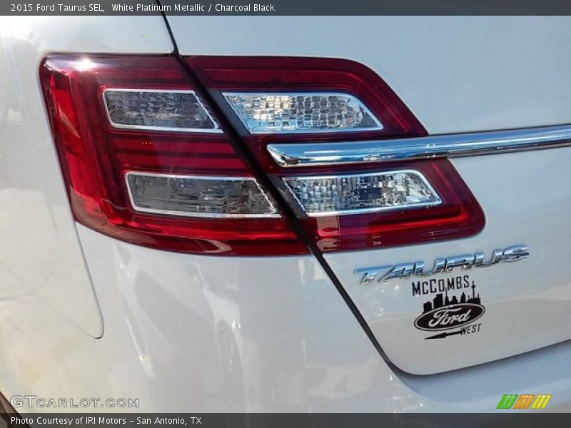 White Platinum Metallic / Charcoal Black 2015 Ford Taurus SEL