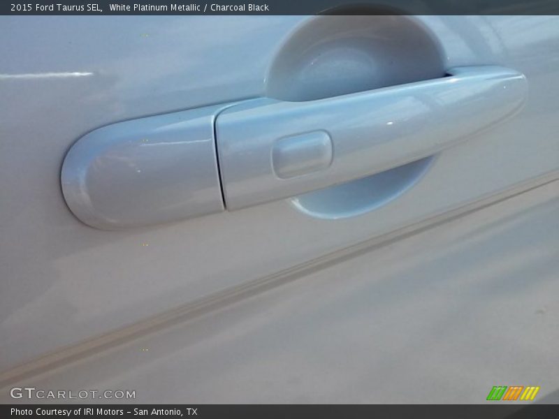 White Platinum Metallic / Charcoal Black 2015 Ford Taurus SEL