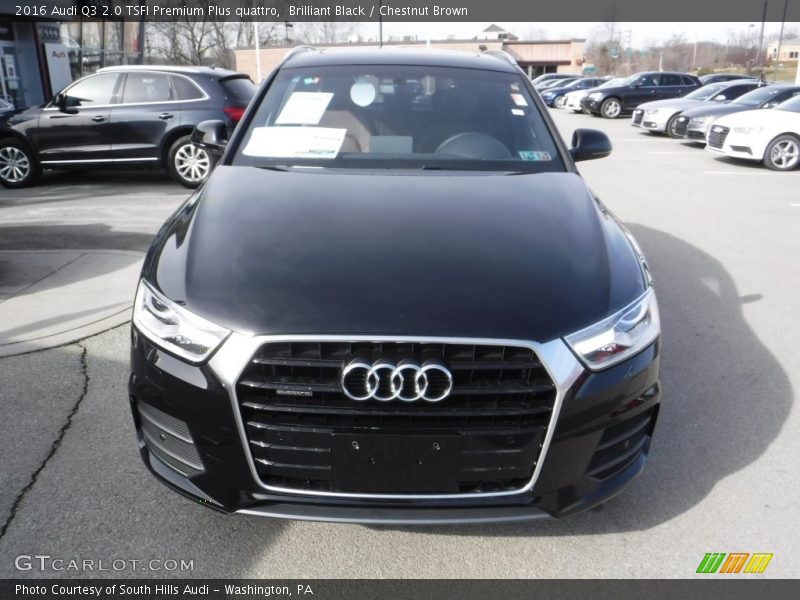 Brilliant Black / Chestnut Brown 2016 Audi Q3 2.0 TSFI Premium Plus quattro