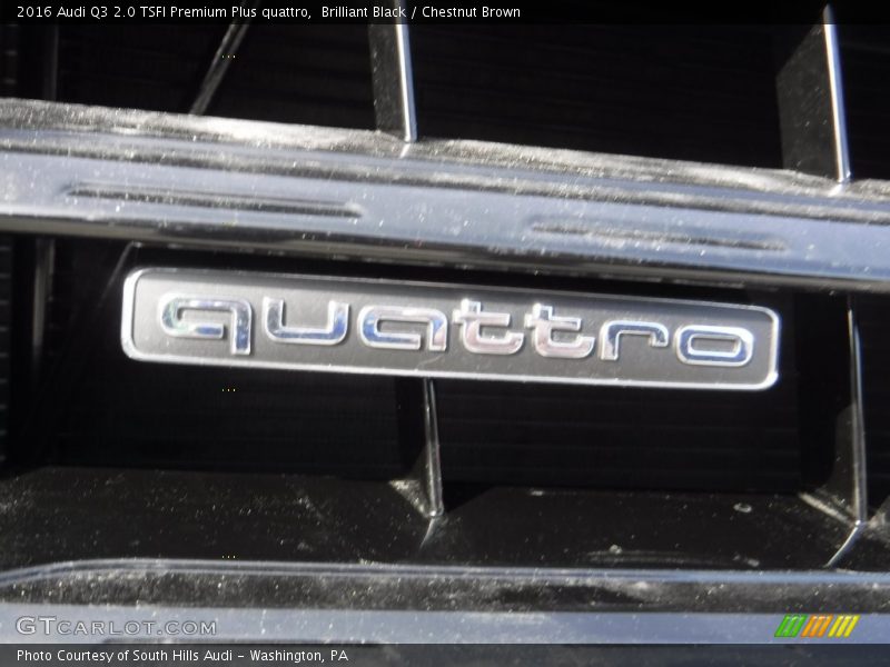 Brilliant Black / Chestnut Brown 2016 Audi Q3 2.0 TSFI Premium Plus quattro