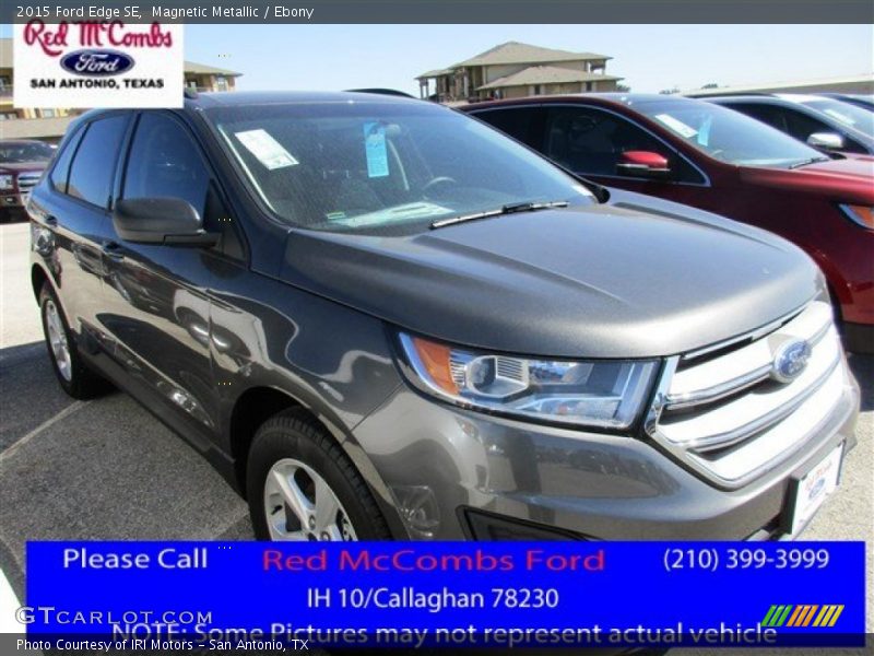 Magnetic Metallic / Ebony 2015 Ford Edge SE