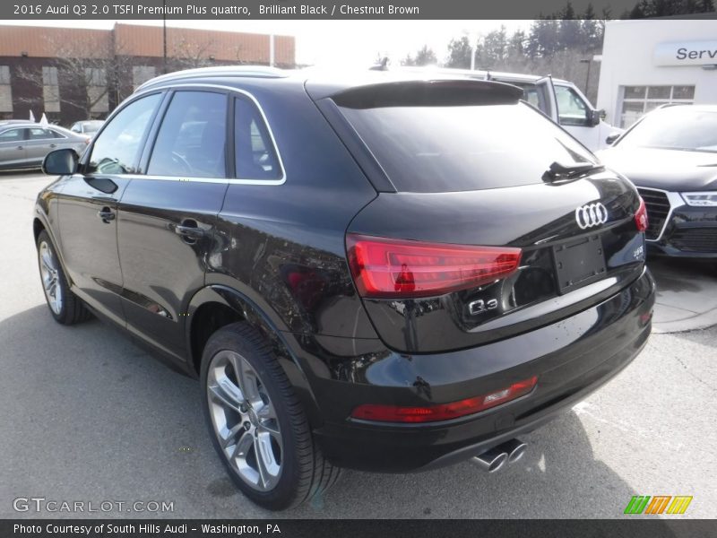 Brilliant Black / Chestnut Brown 2016 Audi Q3 2.0 TSFI Premium Plus quattro
