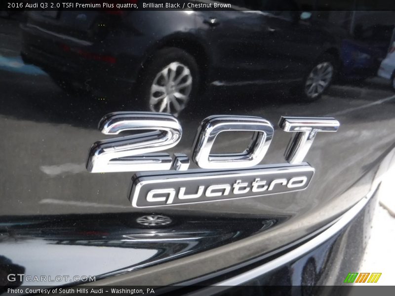 Brilliant Black / Chestnut Brown 2016 Audi Q3 2.0 TSFI Premium Plus quattro