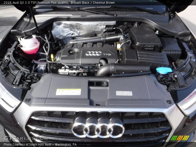 Brilliant Black / Chestnut Brown 2016 Audi Q3 2.0 TSFI Premium Plus quattro