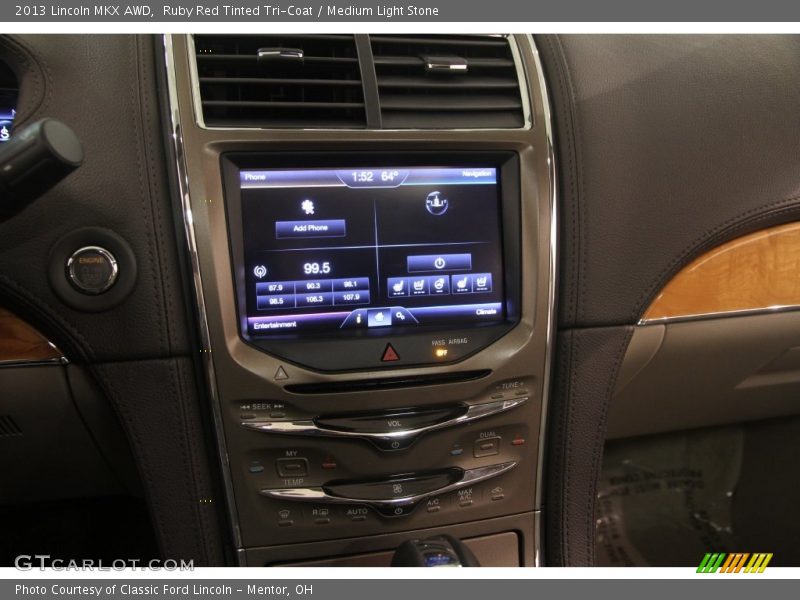 Ruby Red Tinted Tri-Coat / Medium Light Stone 2013 Lincoln MKX AWD