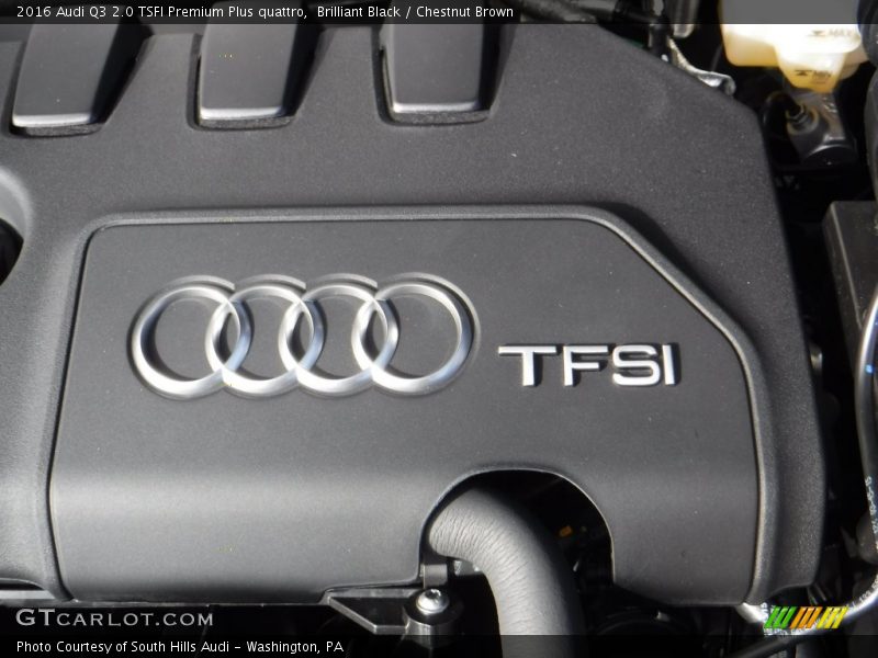 Brilliant Black / Chestnut Brown 2016 Audi Q3 2.0 TSFI Premium Plus quattro