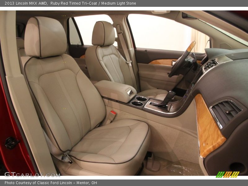 Ruby Red Tinted Tri-Coat / Medium Light Stone 2013 Lincoln MKX AWD