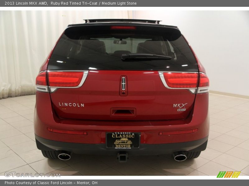 Ruby Red Tinted Tri-Coat / Medium Light Stone 2013 Lincoln MKX AWD