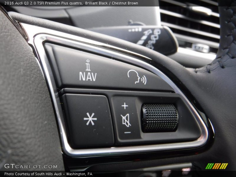 Brilliant Black / Chestnut Brown 2016 Audi Q3 2.0 TSFI Premium Plus quattro