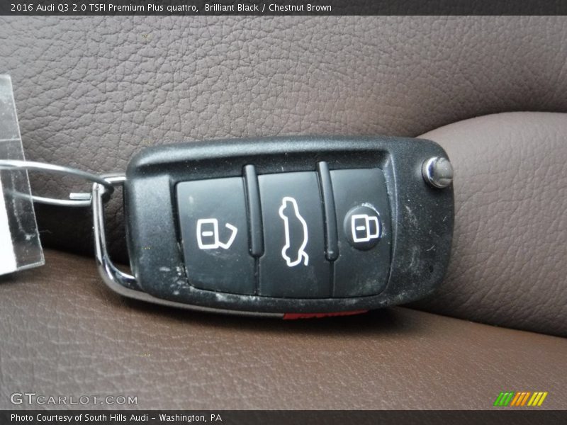 Brilliant Black / Chestnut Brown 2016 Audi Q3 2.0 TSFI Premium Plus quattro