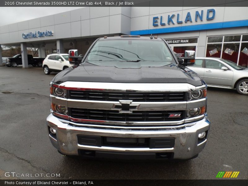 Black / Jet Black 2016 Chevrolet Silverado 3500HD LTZ Crew Cab 4x4