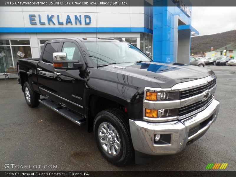 Black / Jet Black 2016 Chevrolet Silverado 3500HD LTZ Crew Cab 4x4