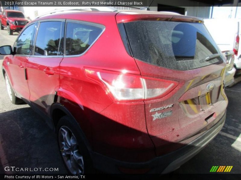 Ruby Red Metallic / Charcoal Black 2013 Ford Escape Titanium 2.0L EcoBoost
