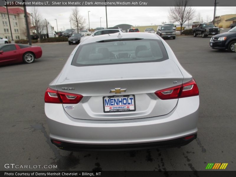 Silver Ice Metallic / Dark Atmosphere/Medium Ash Gray 2016 Chevrolet Malibu LT
