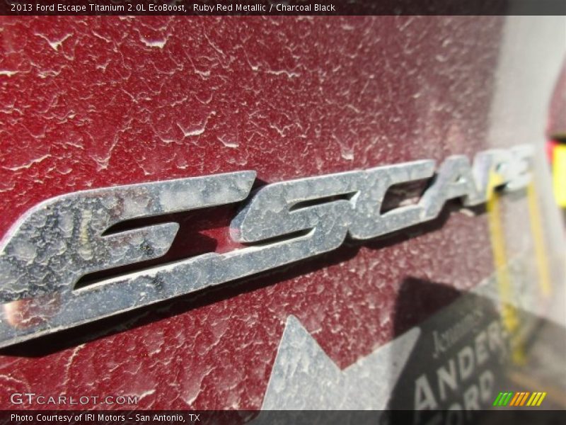 Ruby Red Metallic / Charcoal Black 2013 Ford Escape Titanium 2.0L EcoBoost