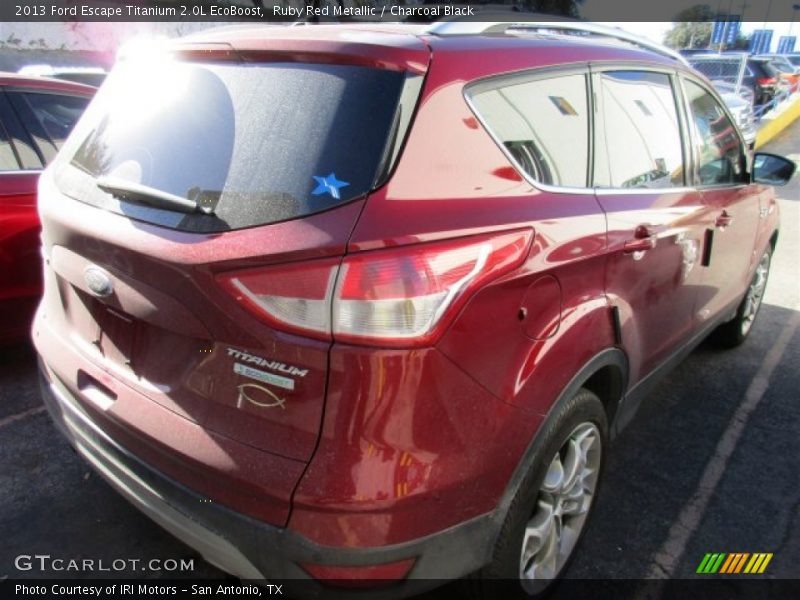 Ruby Red Metallic / Charcoal Black 2013 Ford Escape Titanium 2.0L EcoBoost