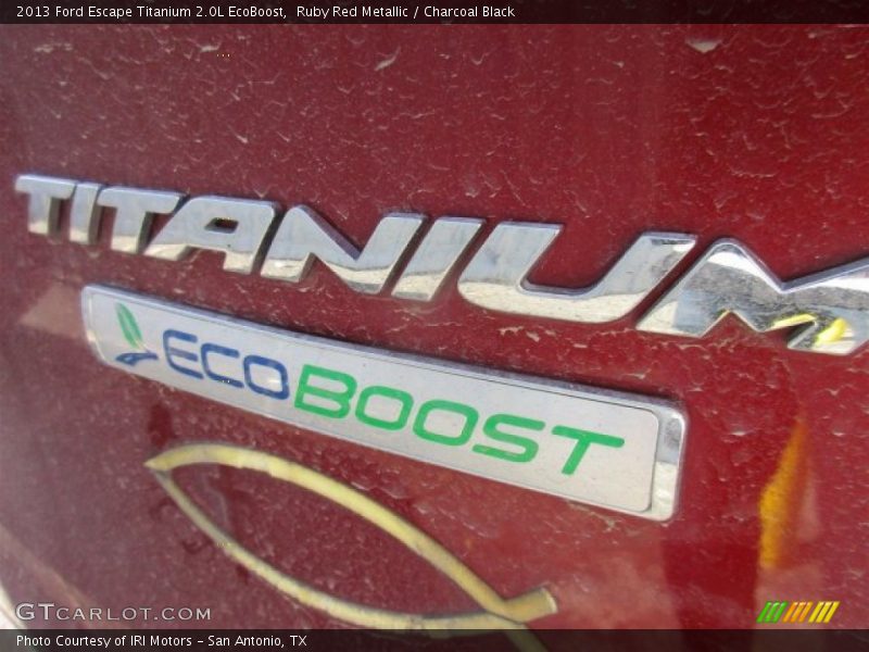 Ruby Red Metallic / Charcoal Black 2013 Ford Escape Titanium 2.0L EcoBoost