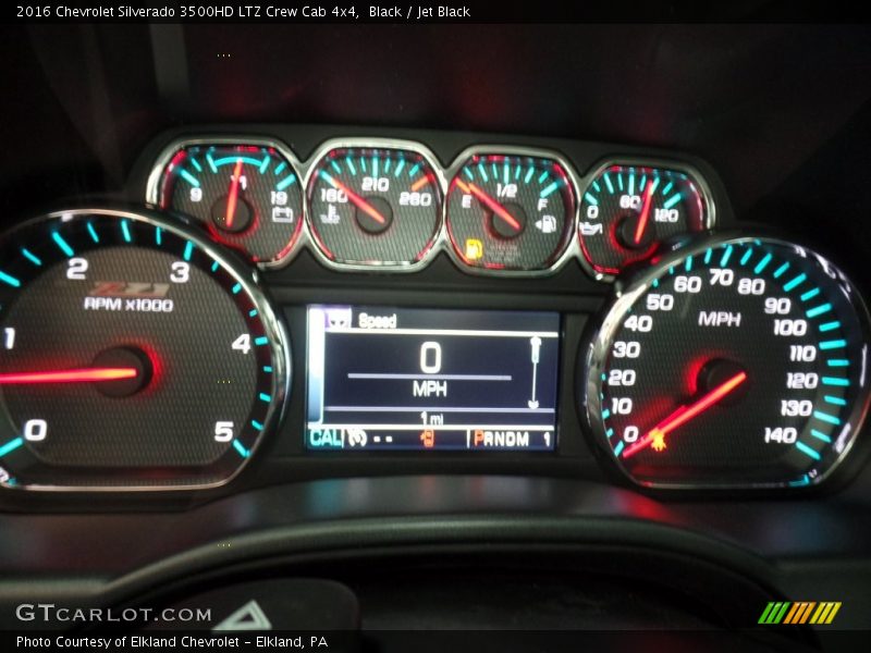 Black / Jet Black 2016 Chevrolet Silverado 3500HD LTZ Crew Cab 4x4