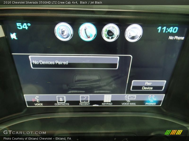 Black / Jet Black 2016 Chevrolet Silverado 3500HD LTZ Crew Cab 4x4