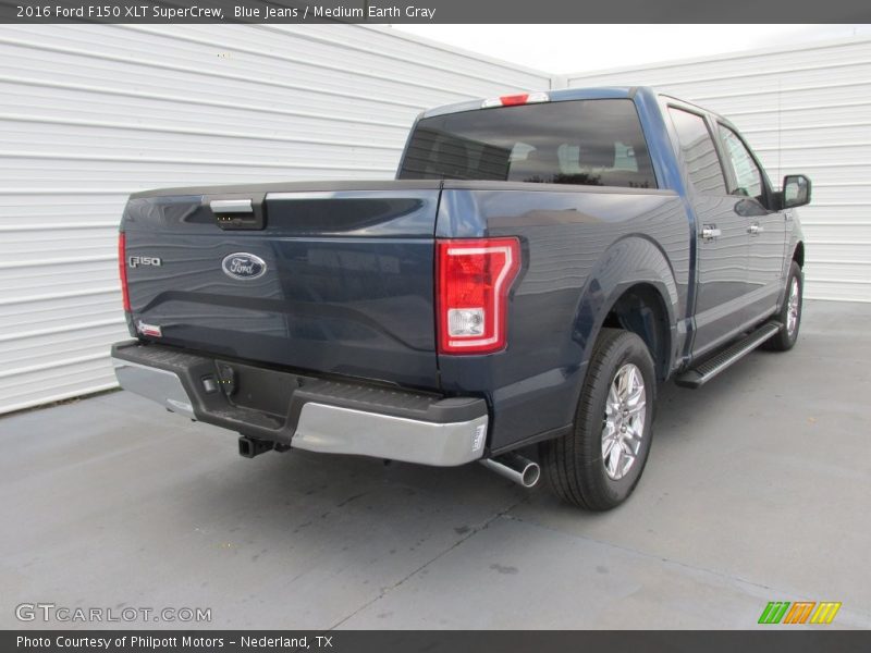 Blue Jeans / Medium Earth Gray 2016 Ford F150 XLT SuperCrew