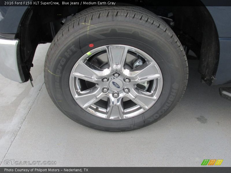 Blue Jeans / Medium Earth Gray 2016 Ford F150 XLT SuperCrew