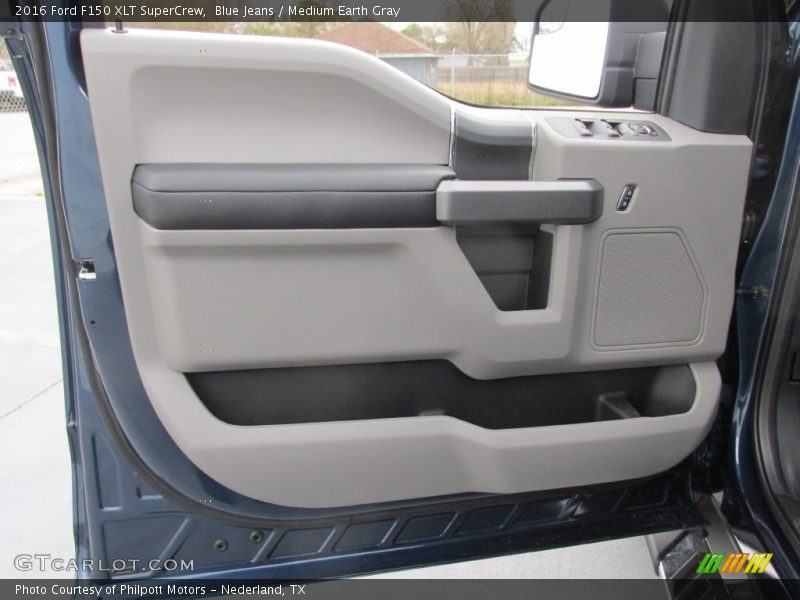 Blue Jeans / Medium Earth Gray 2016 Ford F150 XLT SuperCrew