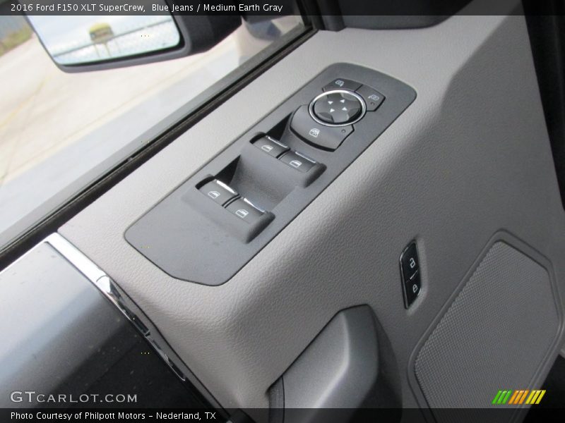 Blue Jeans / Medium Earth Gray 2016 Ford F150 XLT SuperCrew
