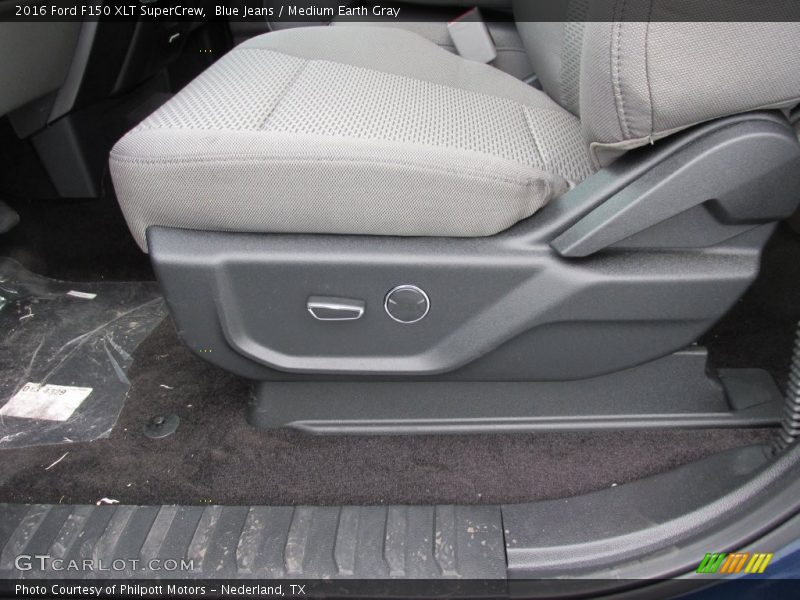 Blue Jeans / Medium Earth Gray 2016 Ford F150 XLT SuperCrew