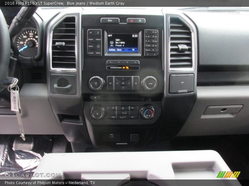 Blue Jeans / Medium Earth Gray 2016 Ford F150 XLT SuperCrew