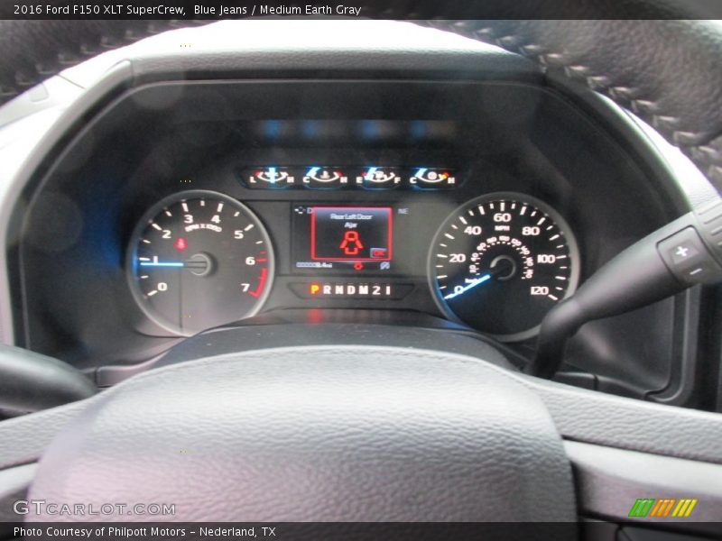 Blue Jeans / Medium Earth Gray 2016 Ford F150 XLT SuperCrew