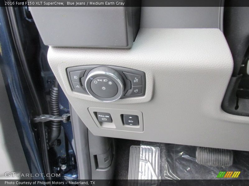 Blue Jeans / Medium Earth Gray 2016 Ford F150 XLT SuperCrew