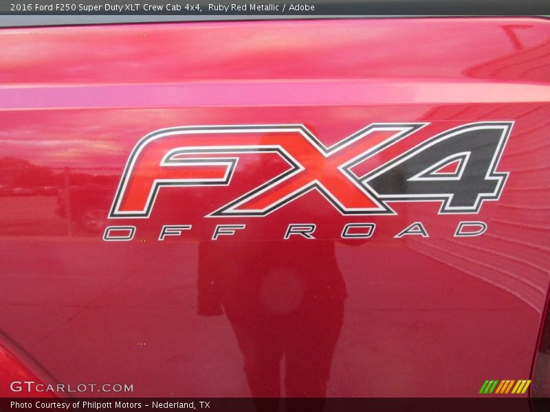 Ruby Red Metallic / Adobe 2016 Ford F250 Super Duty XLT Crew Cab 4x4