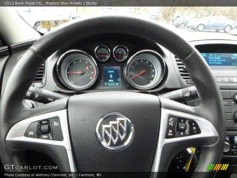 Majestic Blue Metallic / Ebony 2011 Buick Regal CXL