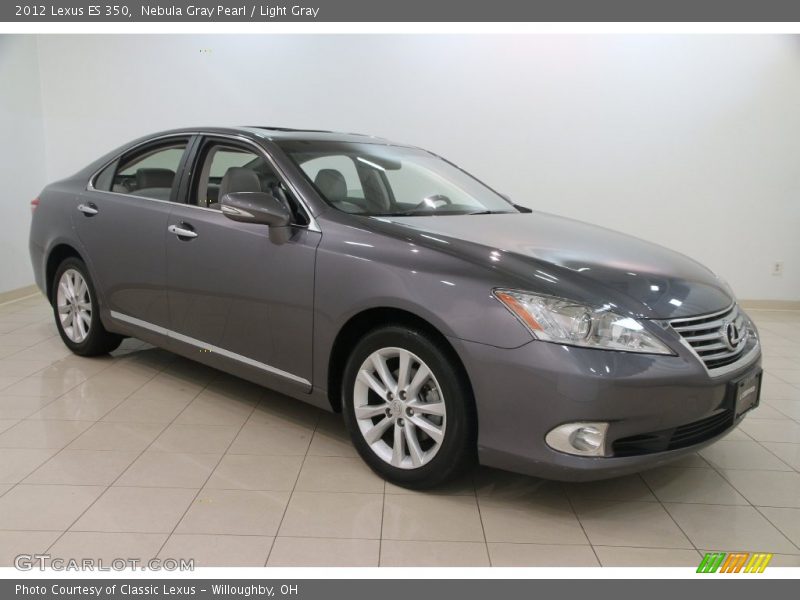 Nebula Gray Pearl / Light Gray 2012 Lexus ES 350