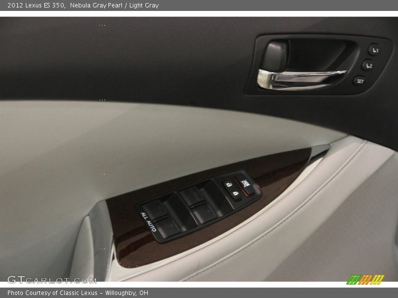 Nebula Gray Pearl / Light Gray 2012 Lexus ES 350