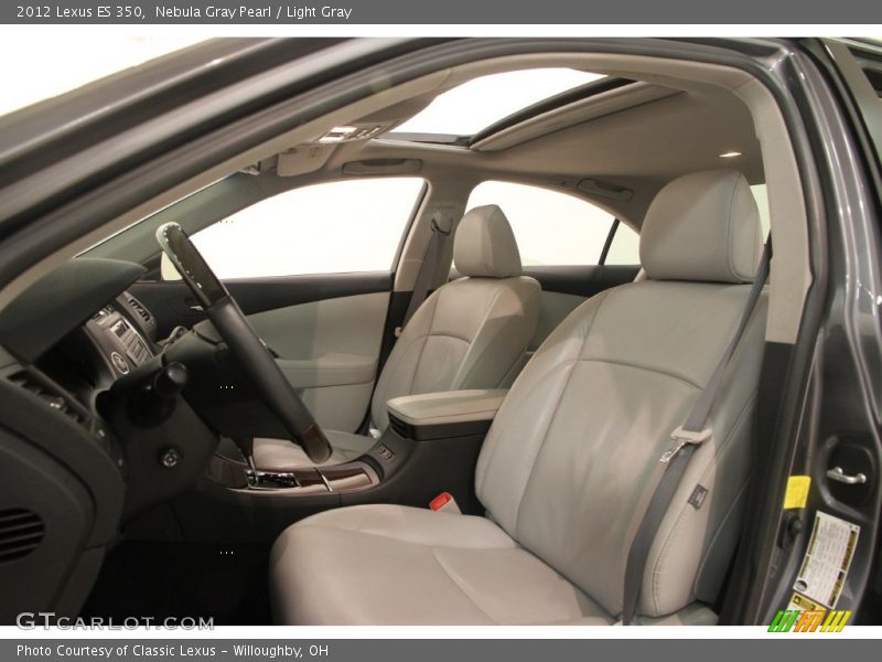 Nebula Gray Pearl / Light Gray 2012 Lexus ES 350