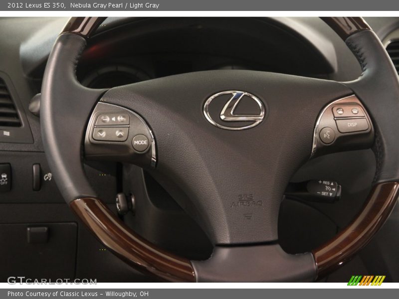 Nebula Gray Pearl / Light Gray 2012 Lexus ES 350