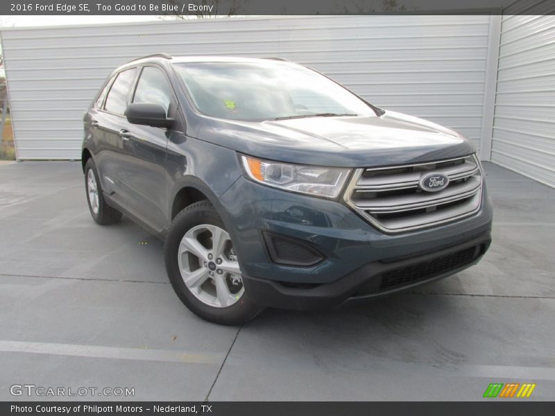 Too Good to Be Blue / Ebony 2016 Ford Edge SE