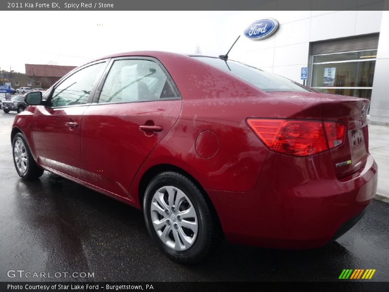 Spicy Red / Stone 2011 Kia Forte EX