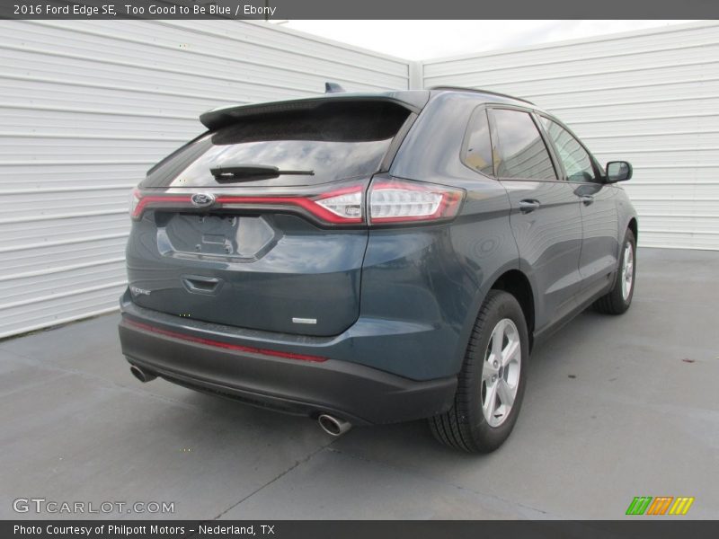 Too Good to Be Blue / Ebony 2016 Ford Edge SE