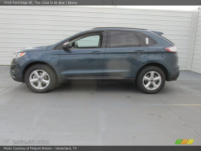 Too Good to Be Blue / Ebony 2016 Ford Edge SE