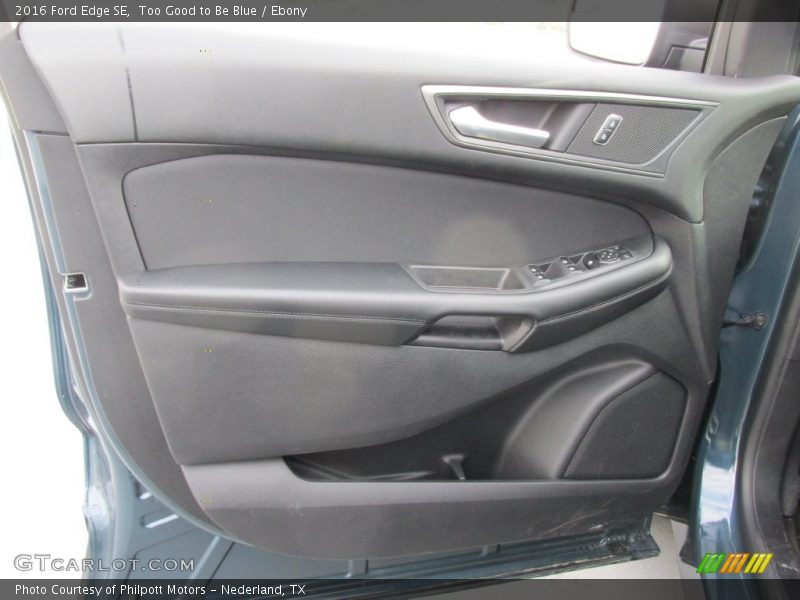 Too Good to Be Blue / Ebony 2016 Ford Edge SE