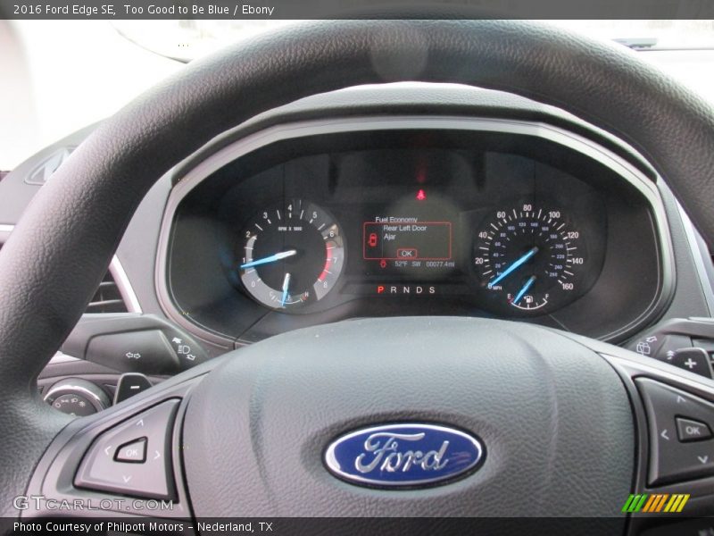 Too Good to Be Blue / Ebony 2016 Ford Edge SE