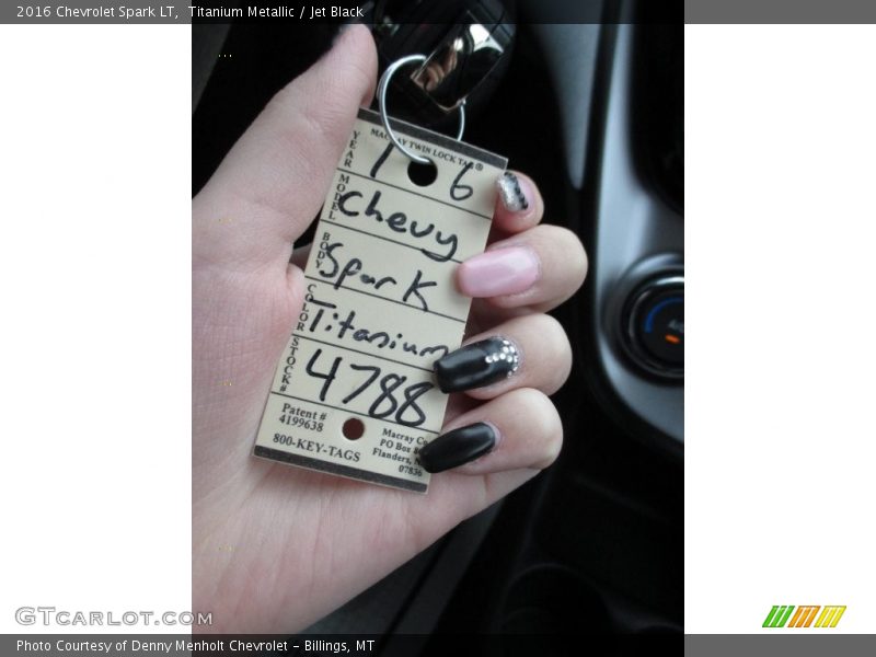 Titanium Metallic / Jet Black 2016 Chevrolet Spark LT