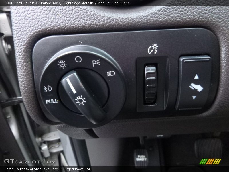 Light Sage Metallic / Medium Light Stone 2008 Ford Taurus X Limited AWD